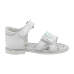 Scarpe aperte sandali Primigi 5914011 in pelle da bambina bianco 