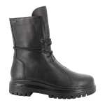 Women’s Half Boots – Black Leather with Zip – Art. 8664100