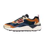 Scarpe sneakers Colmar GARNERFUSION064 camoscio e tessuto blu navy- multicolor