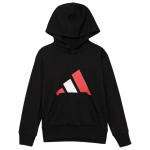 Felpe maglie Adidas unisex bambini colore nero con cappuccio JY0301