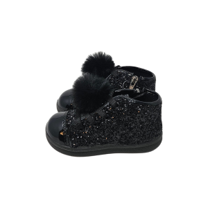 Scarpe sneakers Primigi 8852122 da bambina nero con zip 