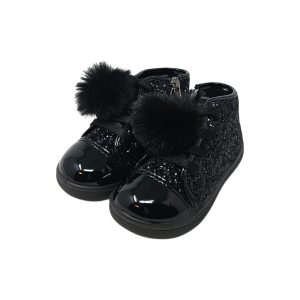 Scarpe sneakers Primigi 8852122 da bambina nero con zip 