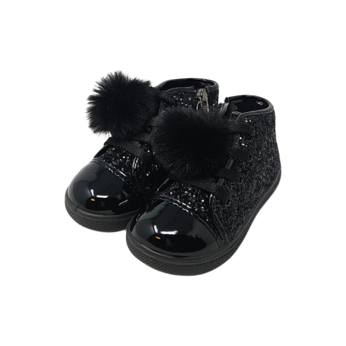 Scarpe sneakers Primigi 8852122 da bambina nero con zip 