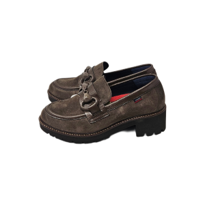Mocassini scarpe Callaghan donna 13458 camoscio TdMoro da infilare