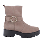 Tronchetti stivaletti IgI&Co donna beige con zip 8665711