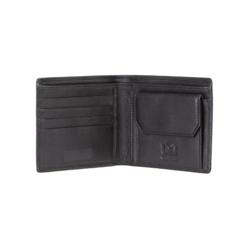 Valentino DAVID Herren-Lederbrieftasche Schwarz – VPP7E313