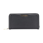 Portafogli CAFèNOIR donna in sintetico effetto pelle con zip e lettering AA0903 