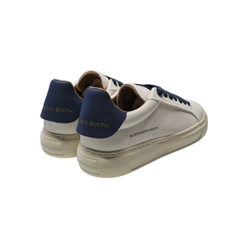 Baskets homme Alexander Smith SOHO MAN WHITE BLUE