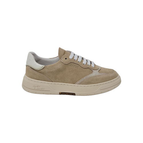 Baskets femme Janet & Janet J-580 en daim beige