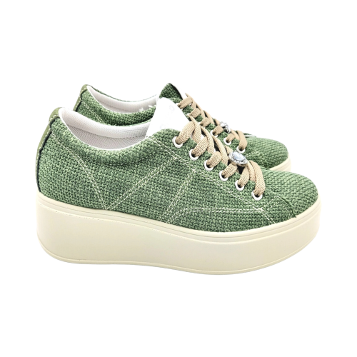 Damen-Sneaker IGI&CO 1146844 aus grünem Canvas