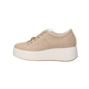Damen-Sneaker IGI&CO 1146811 aus sandfarbenem Canvas