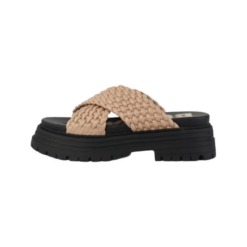 Las sandalias tipo chancla para mujer Buffalo Lennox Cross-Vegan XE-08
