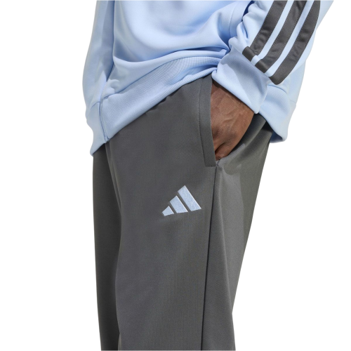 Adidas Men’s French Terry 3-Stripes Tracksuit KC1363 – Light Blue/Grey