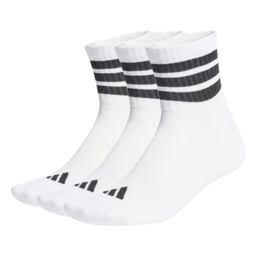 Chaussettes unisexes Adidas 3-Stripes Cushioned Mid Cut JZ0529