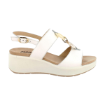 Sandali ENVALSoft Sandali bianchi con zeppa in pelle da donna 1292711