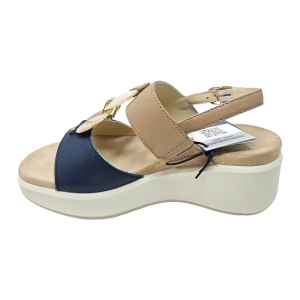 Sandali ENVALSoft Sandali blu/corda con zeppa in pelle da donna 1292744
