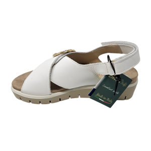 Scarpe sandali ENVALSoft in pelle bianchi 1286833
