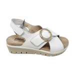 Scarpe sandali ENVALSoft in pelle bianchi 1286833