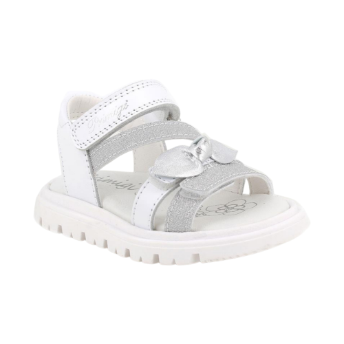 Primigi Mädchensandalen weiß und silber mit Riemen 1416222