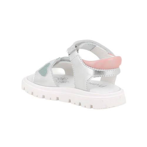 Sandali Primigi da bambina argento con strap 1416022