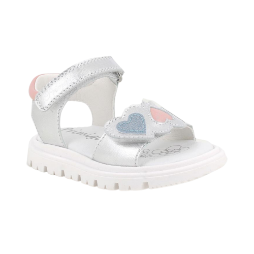 Sandali Primigi da bambina argento con strap 1416022