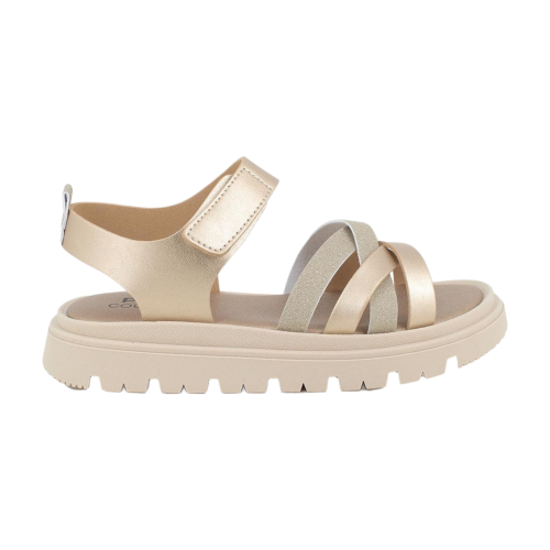 Sandali Primgi da bambina platino con strap 1438211