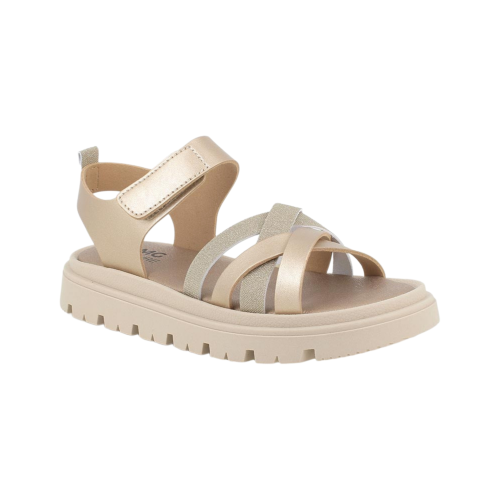 Sandali Primgi da bambina platino con strap 1438211