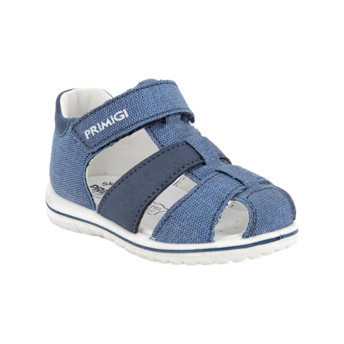 Primigi first-step fisherman sandals for boys light blue and navy with straps 1363433