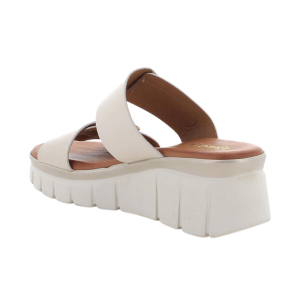 Sandali ciabatta IGI&CO con zeppa da donna bianco con strap 189422