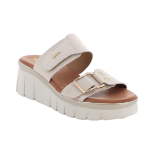 Sandali ciabatta IGI&CO con zeppa da donna bianco con strap 189422