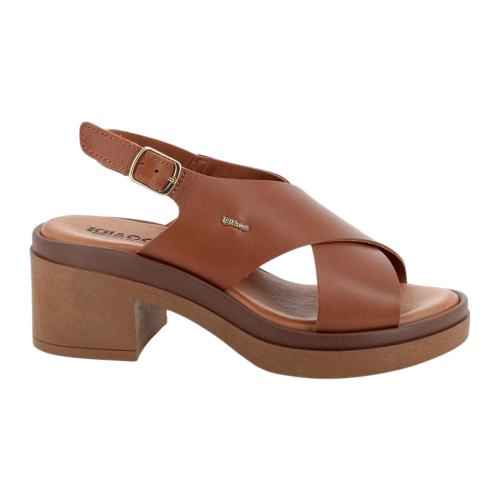 Sandali IGI&CO con tacco da donna marrone con fibbia 1193511