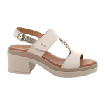 Sandali IGI&CO con tacco da donna bianco e platino con strap 1193422