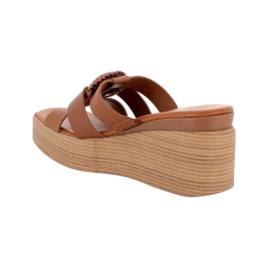 Sandali ciabatte IGI&CO con zeppa da donna marrone 1190511