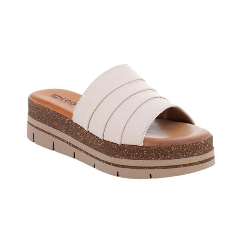 Sandali ciabatta IGI&CO con zeppa da donna beige 1188522