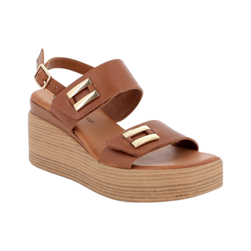 Sandali IGI&CO con zeppa da donna marrone con strap 1190611