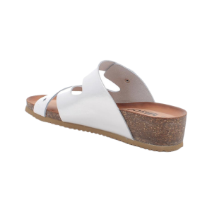 Sandali ciabatte IGI&CO da donna bianco argento con fibbia 1197000