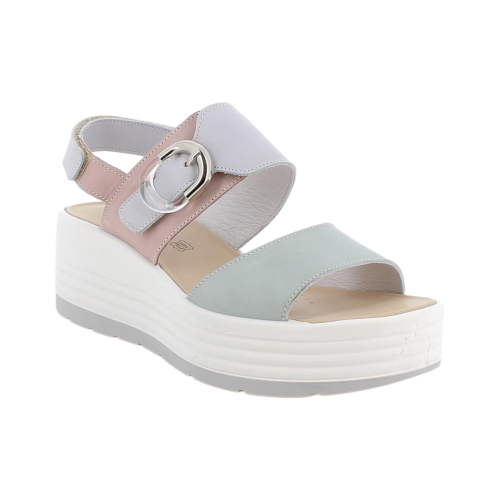 Sandali IGI&CO con zeppa da donna verde con strap 1164555