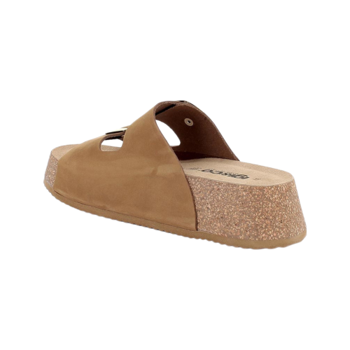 Sandali ciabatte IGI&CO con zeppa da donna marrone con fibbia 1198122