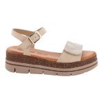 Sandali IGI&CO con zeppa da donna beige con fibbia 1188722
