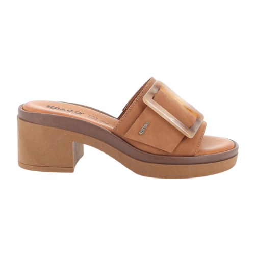 Sandali ciabatte IGI&CO con tacco da donna marrone 1193311