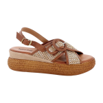 Sandali IGI&CO con zeppa da donna beige con fibbia 1187611