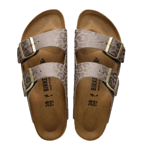 Sandalen / Pantoletten Birkenstock Arizona BS Leo Gray Taupe 1031941