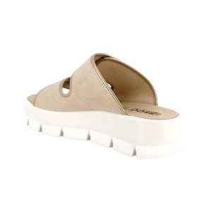 Sandali ciabatte IGI&CO 1160100 donna con zeppa da donna beige con strap