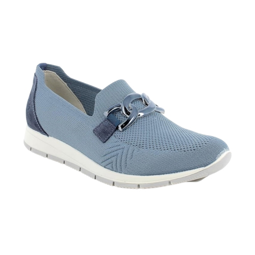 Die ENVALSoft Damen-Slip-On-Mokassins 1263844 aus elastischem Textil mit Memory-Schaum-Innensohle