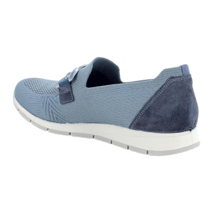 Die ENVALSoft Damen-Slip-On-Mokassins 1263844 aus elastischem Textil mit Memory-Schaum-Innensohle