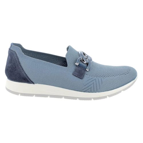Die ENVALSoft Damen-Slip-On-Mokassins 1263844 aus elastischem Textil mit Memory-Schaum-Innensohle