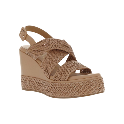 Sandalias CAFèNOIR Mujer con Tiras Cruzadas y Cuña Efecto Piel Trenzada – GG9702