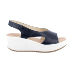 Sandali IGI&Co con zeppa da donna blu con strap 1161711