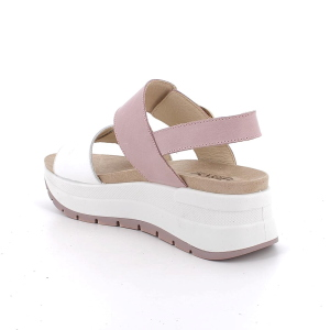 Sandali IGI&Co con zeppa da donna bianco e rosa con strap 1178055