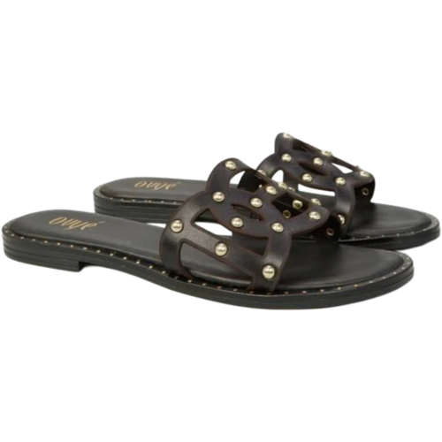 Sandali ciabatta OVYè donna GSFRANCESCAVAC nero